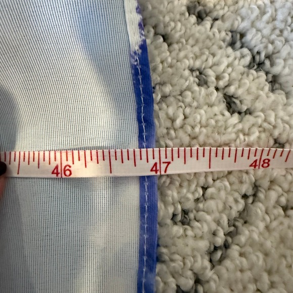 Sachin & Babi Blue Floral Print Square Neck Midi Dress Ruffle Hem And Slit 6 - Picture 4 of 8